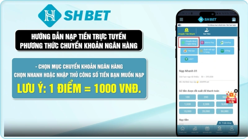 Minh họa các mục đăng ký đăng nhập giao dịch và tải app SHBET