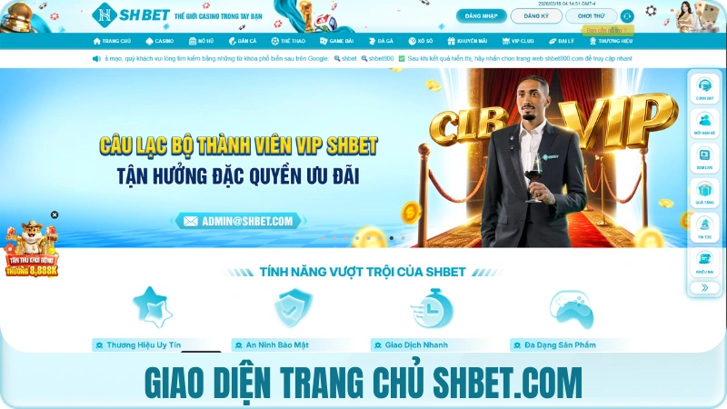 Hình minh họa tổng quan thương hiệu và danh mục SHBET